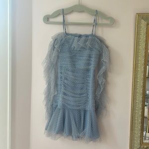 Alice McCall ice blue mini tulle dress